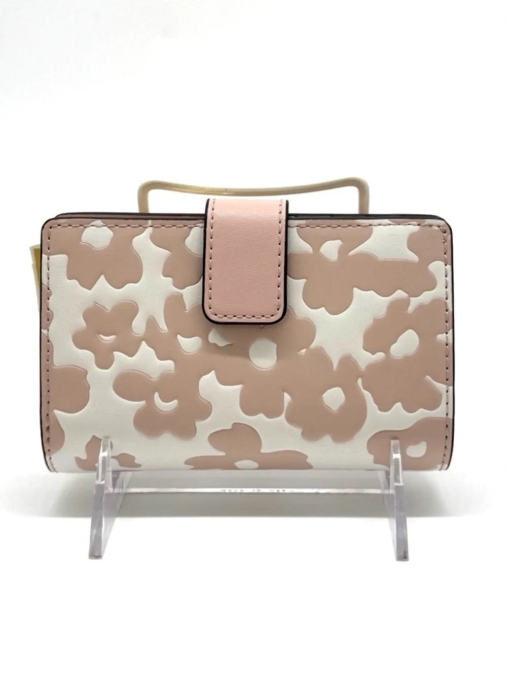 Michael Kors Medium Quilted Bifold Zip Chain Wallet Powder Blush - Picture 6 of 10